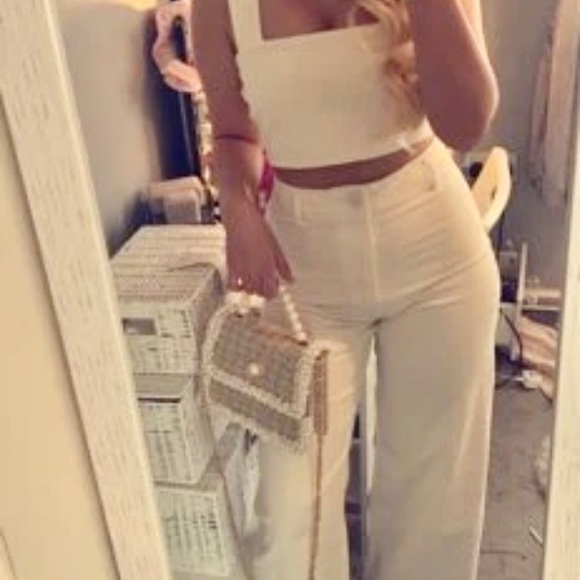 Woven tweed pearl bag - Picture 10 of 13